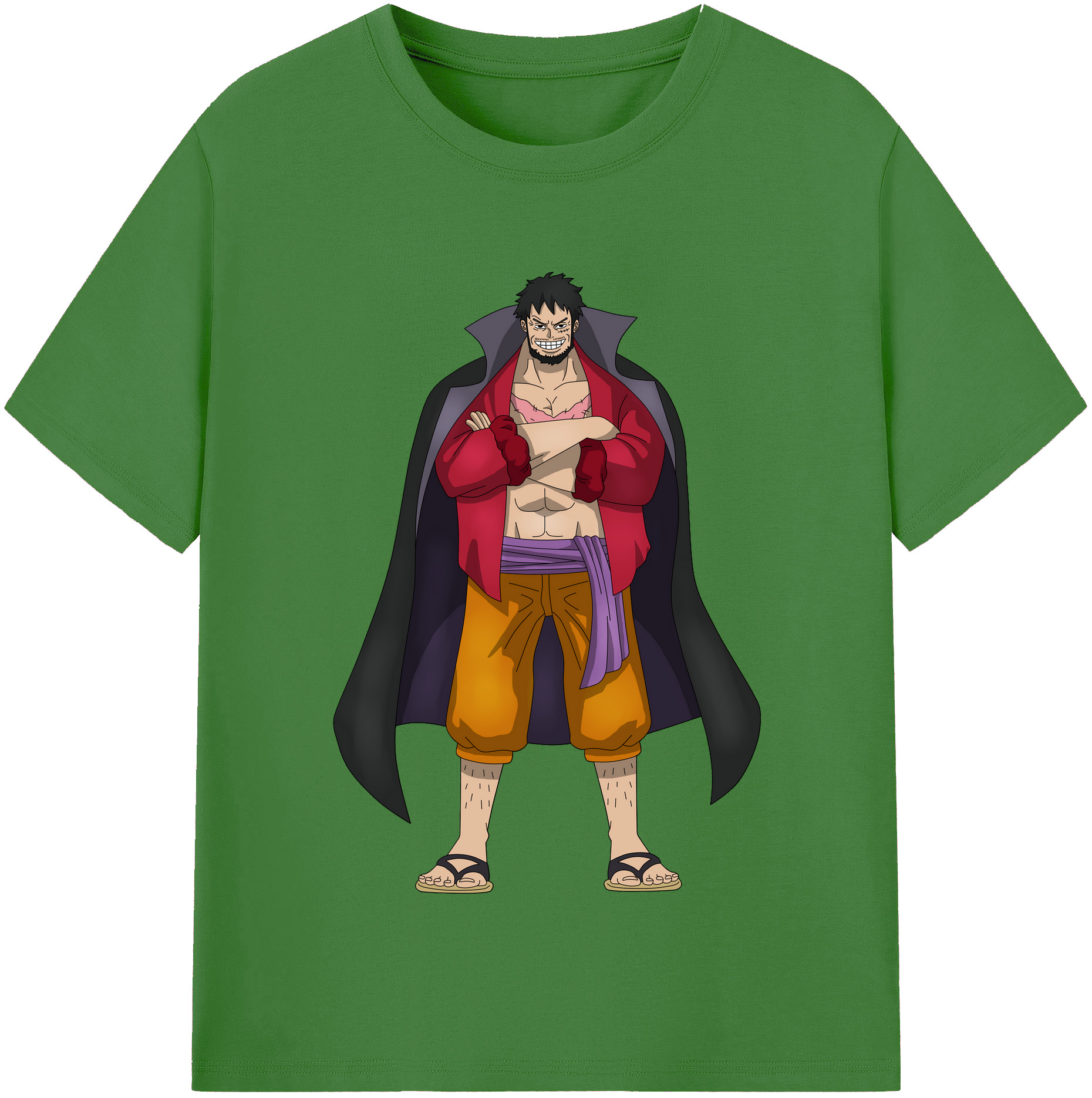 ワンピース モンキー・D・ルフィ ONE PIECE Monkey D. Luffy レディースカジュアルプリントTシャツ（綿100％）